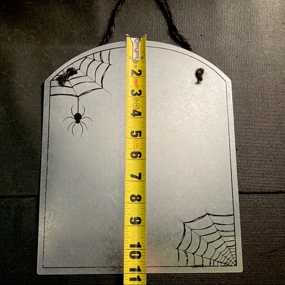 Halloween Galvanized Tombstone Metal Hanging Sign Bulletin Board Memo Board - Picture 7 of 9